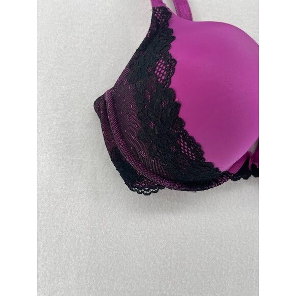 Torrid Bra Underwire Push Up Plunge Size 40 D Purple/ Black - Picture 2 of 7